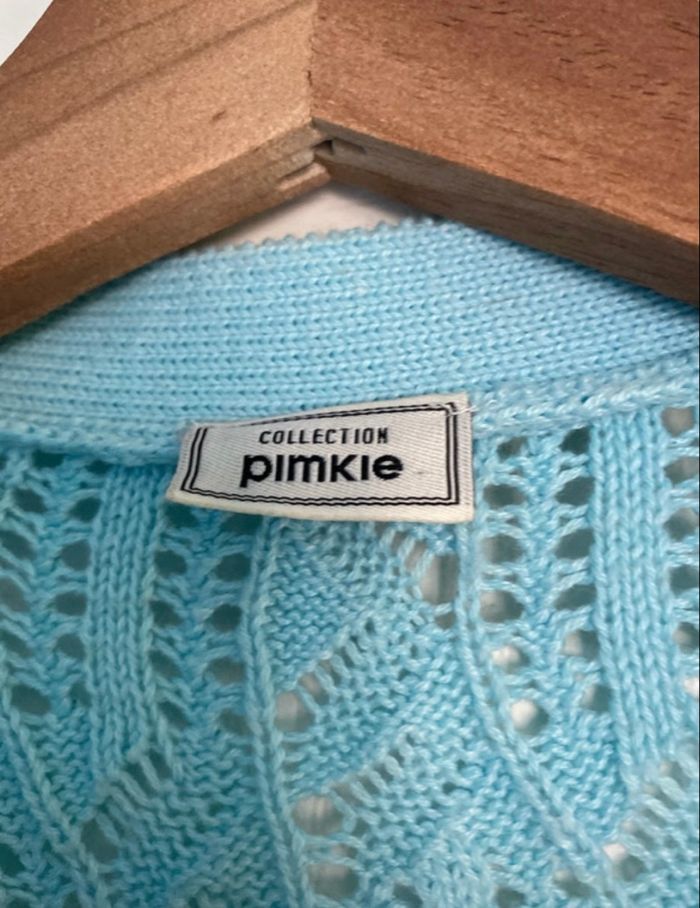 Veste en laine bleue - photo numéro 2