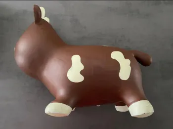 Sauteur vache marron/blanc