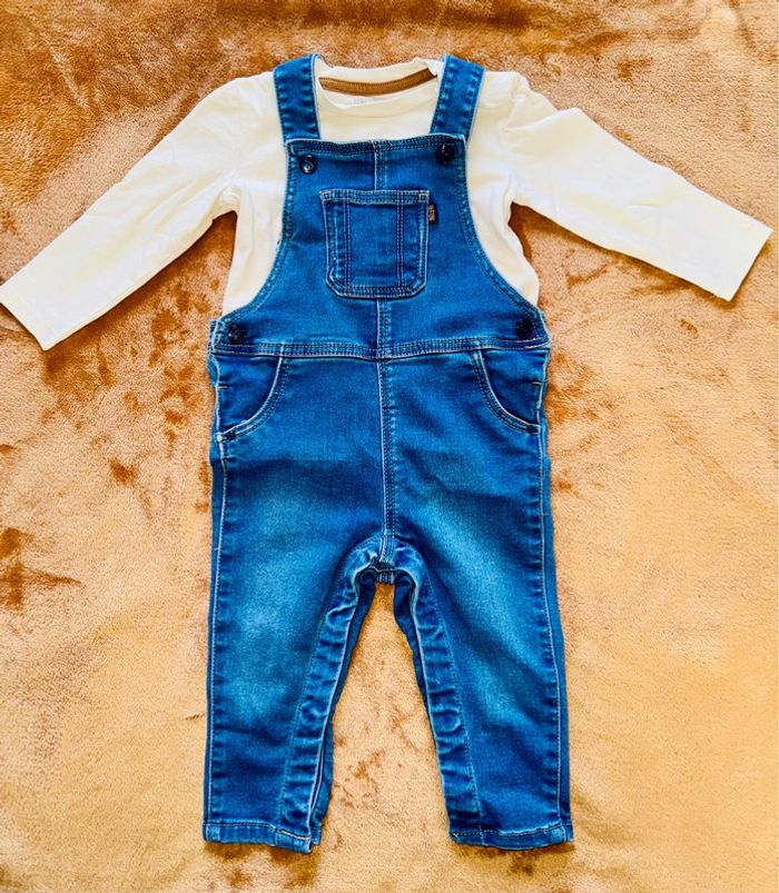 Ensemble salopette + t-shirt ml
