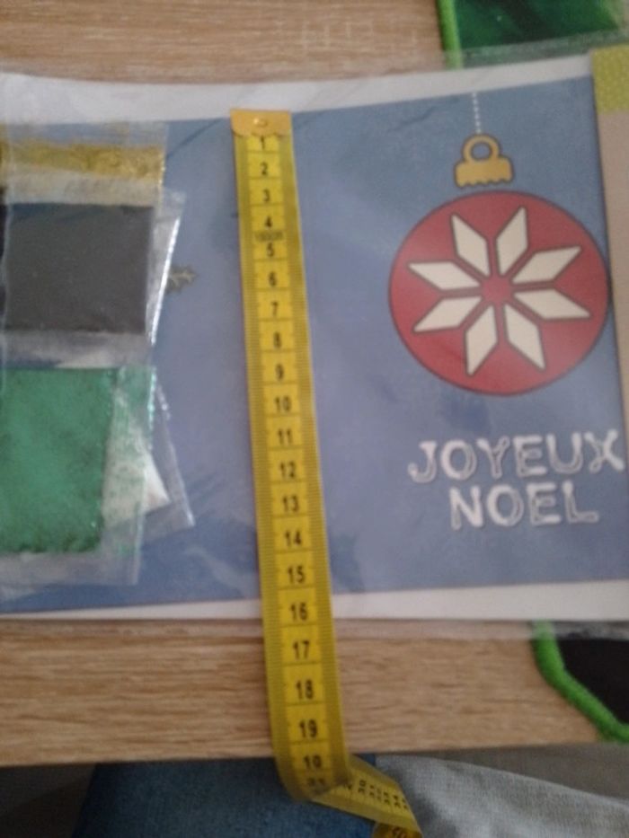 lot de 2 x3 cartes à paillettes à faire thème Noël neuf sous blister - photo numéro 8