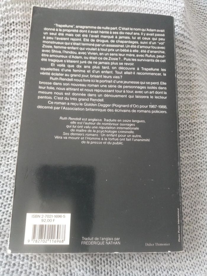 Ruth Rendell - L'été de Trapellune - photo numéro 2