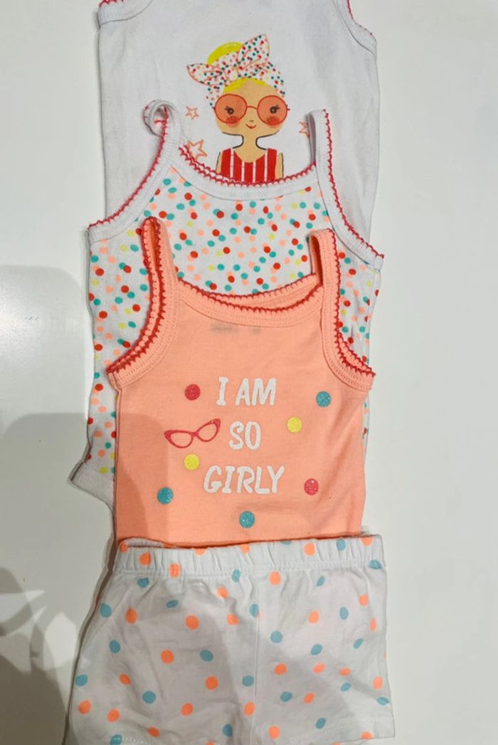 Lot bodies été + 1 short 3 mois - photo numéro 7