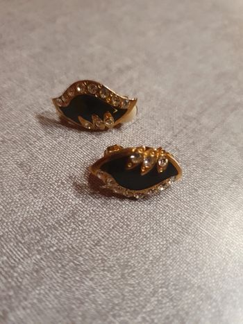 Boucles d'oreilles à clip strass
