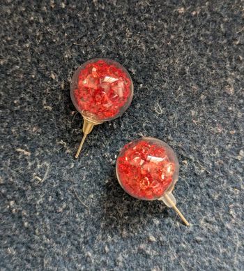 Boucles d'oreilles avec des perles