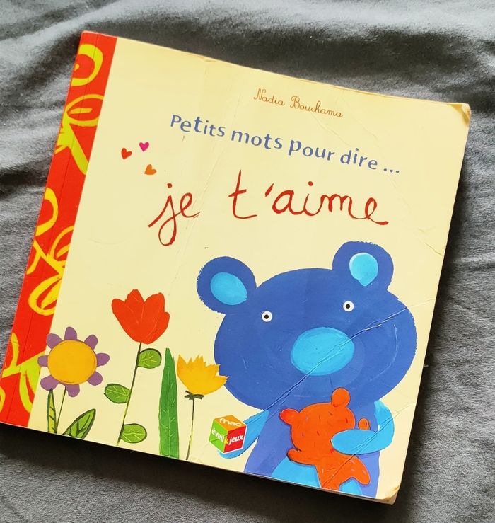 Livre bébé d'éveil Je t'aime