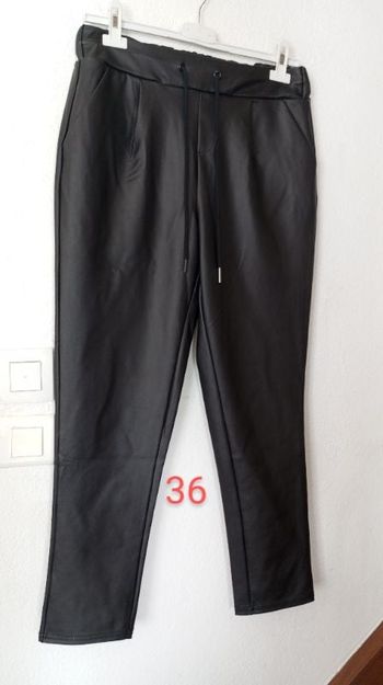 Pantalon simili cuir femme 36