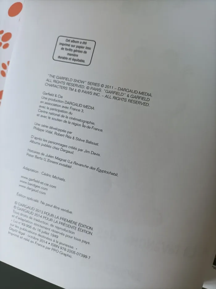 Bande Dessinée Bd Garfield & Cie 14 . La revanche des Egyptochats - photo numéro 2
