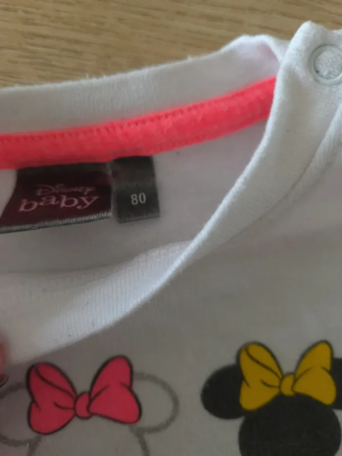 Tshirt manches longues minnie 12 mois - photo numéro 3