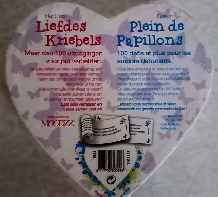 Jeux & Cadeaux Jeu Cœur Plein de Papillons - Neuf - photo numéro 2