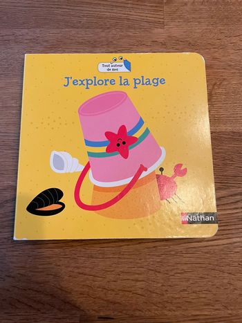 Livre cartonné J’explore la plage