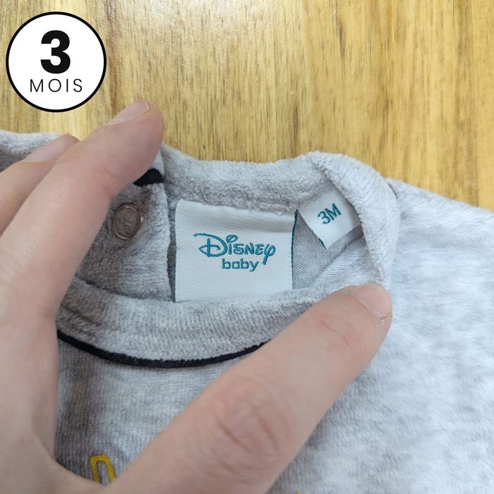 Pyjama en velours chaud - 3 mois - Disney Simba - photo numéro 3