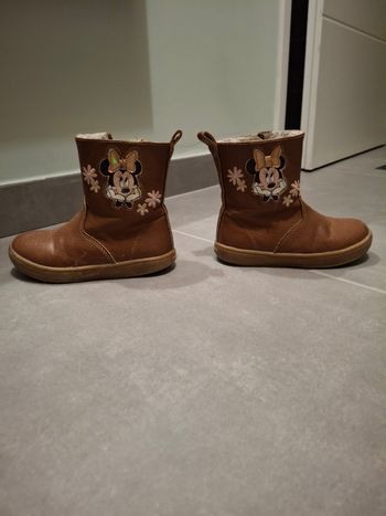 Bottes minnie fourrées et cuir