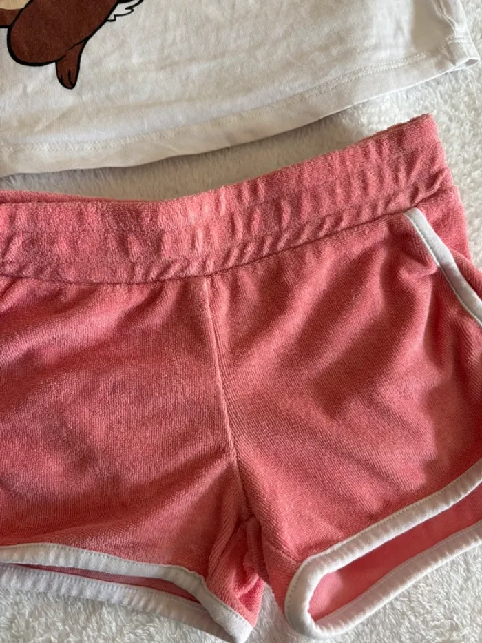 Ensemble Disney Chip & Dale « Best Friends » Débardeur + Short corail – Taille 3 ans - photo numéro 2