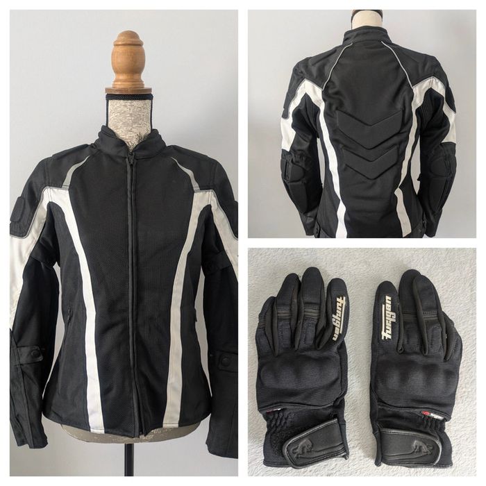 Veste Moto Femme + Gants homologués Taille M