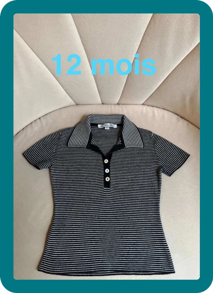 Polo jersey tricot manches courtes 12 mois - Loro Piana