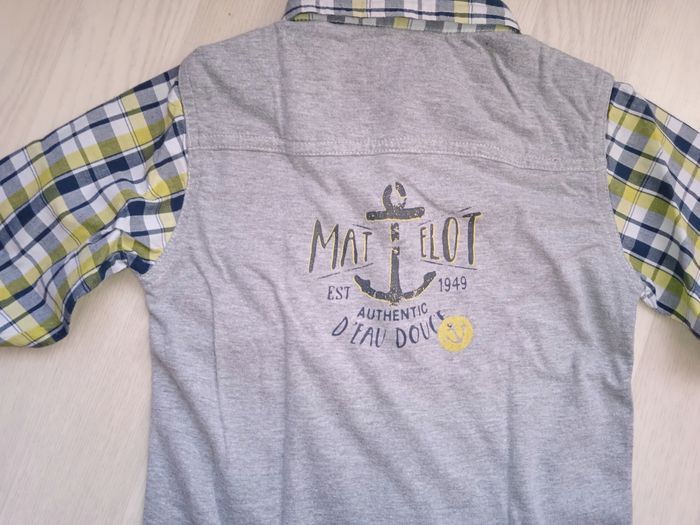 Chemise à carreaux Absorba T. 5 ans - photo numéro 3