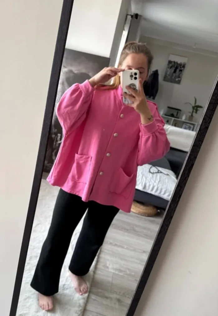 👚🌻Gilet rose neuf - Style élégant et confort assuré- pretty icon - photo numéro 11