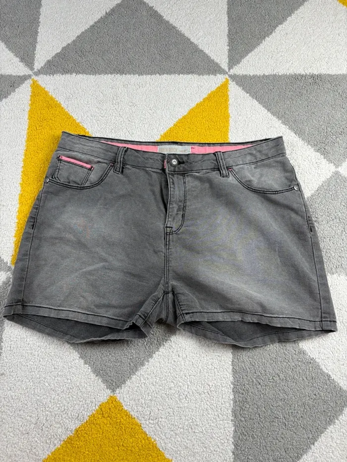 Short en jean Eden Rock | Gris chiné | Taille 42 - photo numéro 2