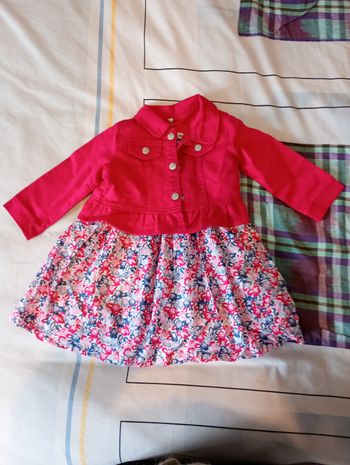 Ensemble rose manches courtes et veste