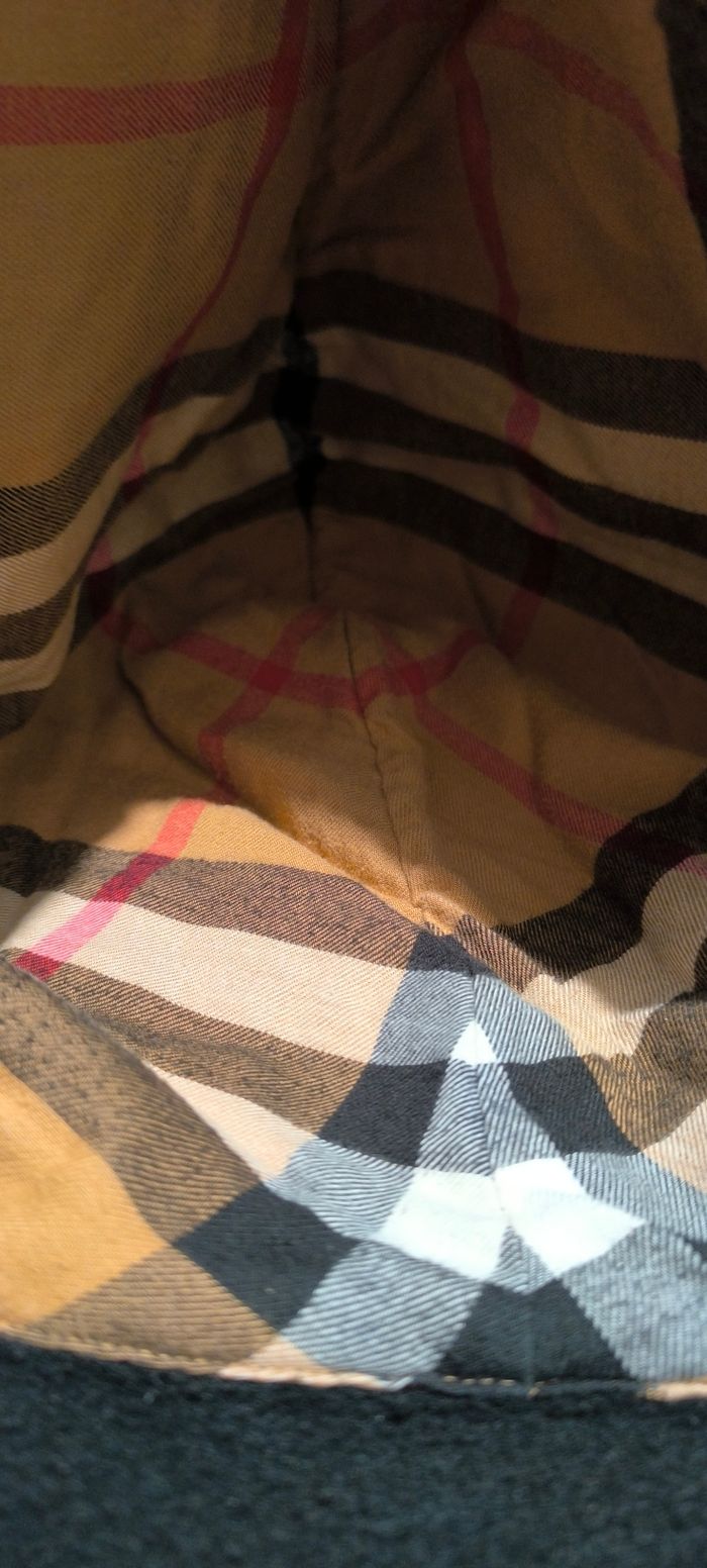 Pull a capuche avec zip Burberry authentique noir blanc marron beige - photo numéro 7