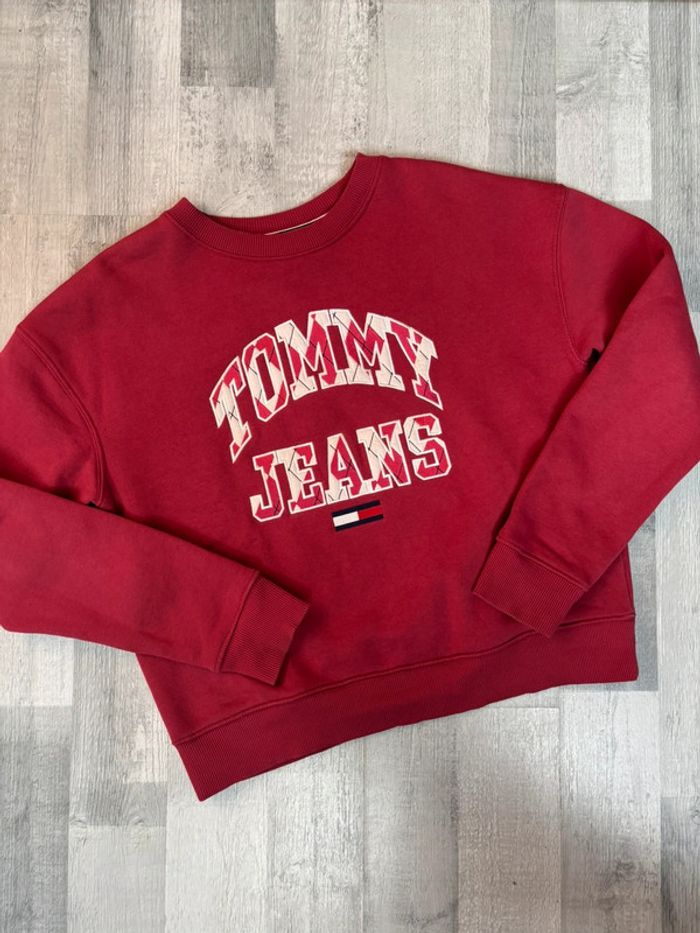Sweat Tommy rouge bordeaux - Taille S - Neuf