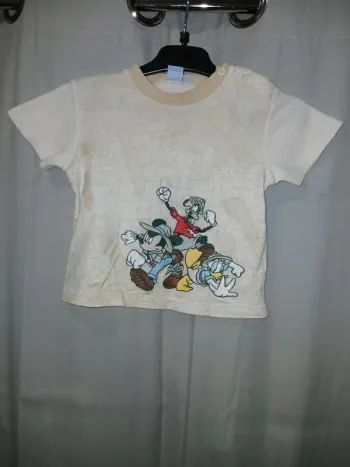 💙 T-shirt manches courtes Mickey taille 12 mois.