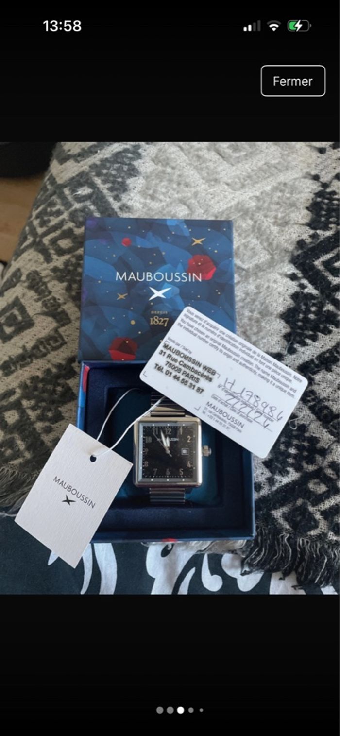 Montre homme Mauboussin