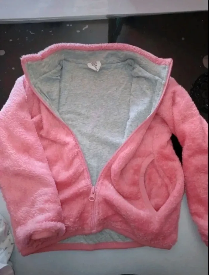 Veste polaire rose - photo numéro 2