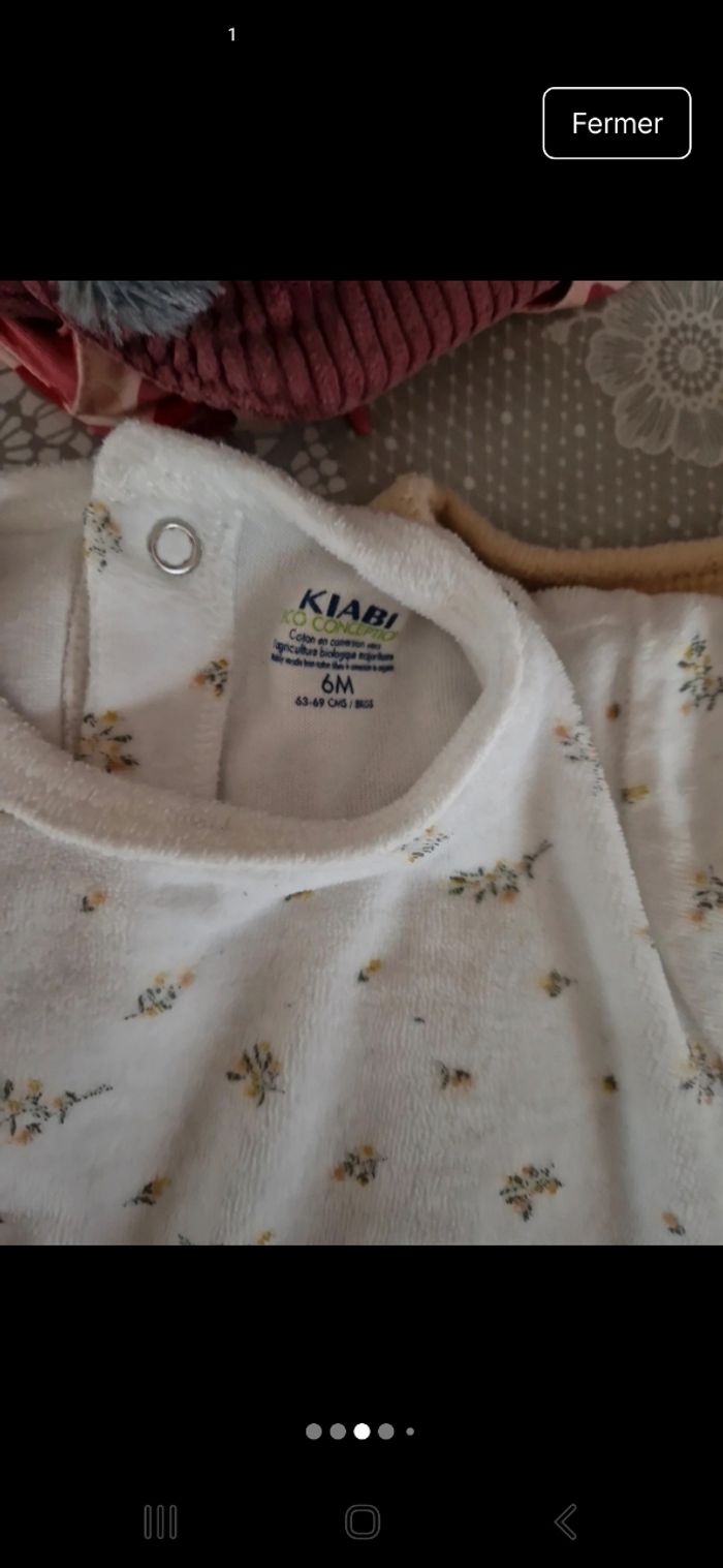 Lots de 4 pyjamas tailles 6 mois - photo numéro 2