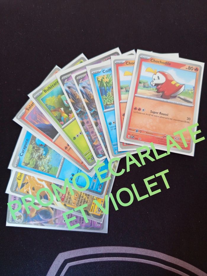 Lot cartes Pokémon promos écarlate et violet