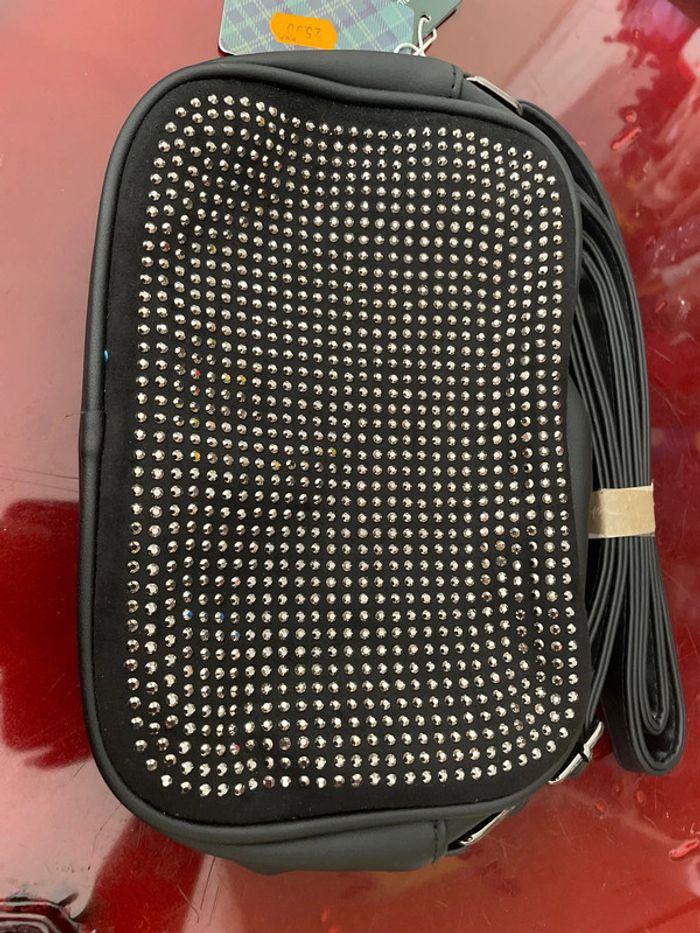 Sac à mains noir à paillettes 635 - photo numéro 2