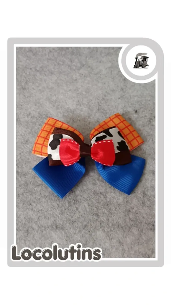 🚂 pince à cheveux décorative woody