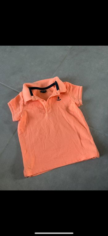 Polo corail Kiabi 24 mois