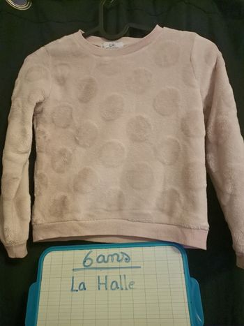 Pull la hall 6 ans rose