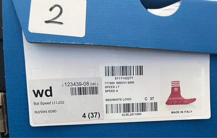 Balenciaga X Adidas Speed Traîner Red 37 - photo numéro 4