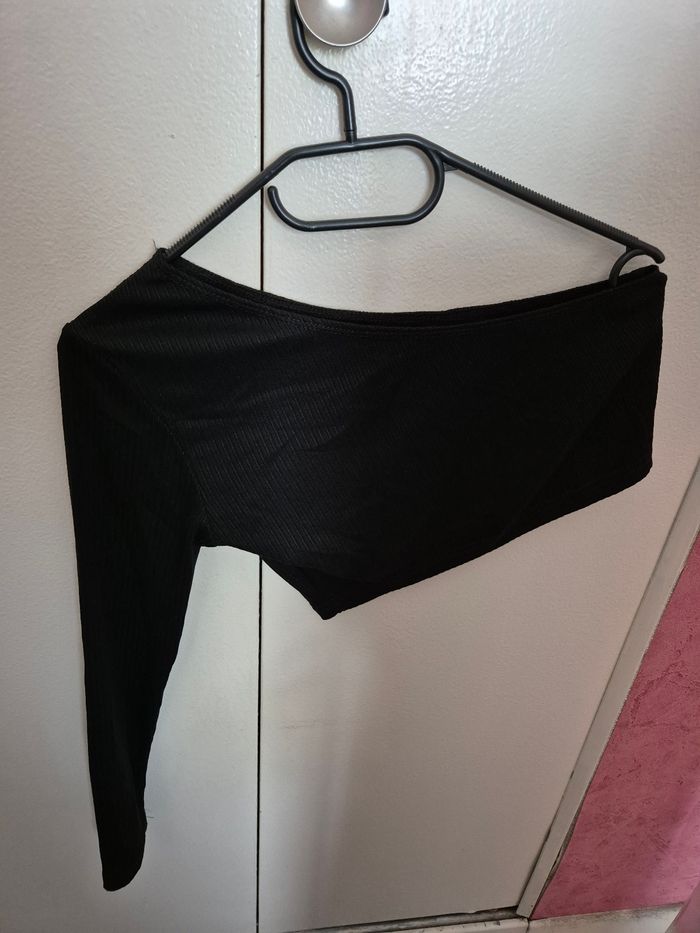 Crop top noir Shein