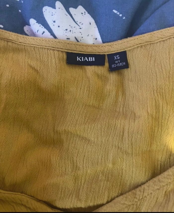 Blouse jaune moutarde manche longue - photo numéro 2