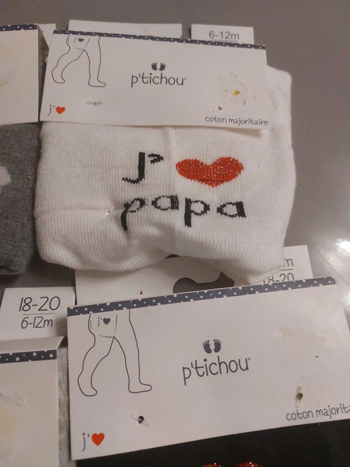 5 paires de collants 6/12 mois . 18/20 - photo numéro 4
