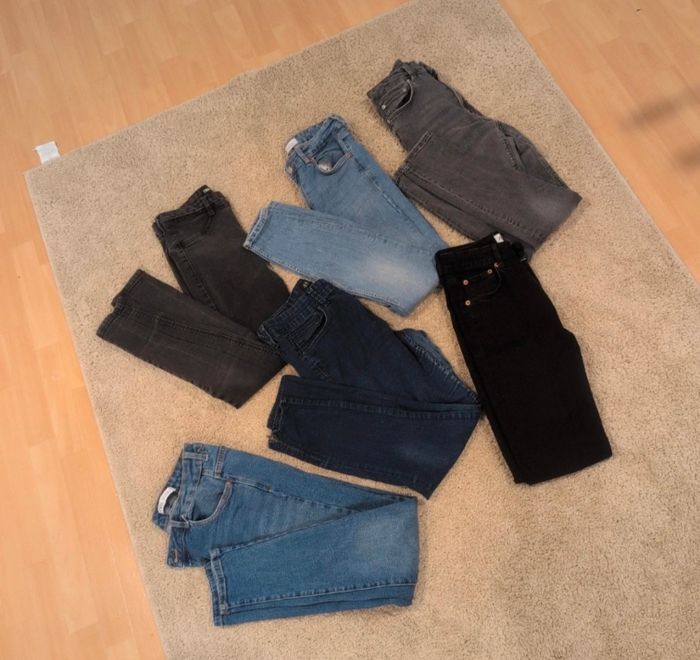 Lot de 6jeans Zara bien lire l'annonce - photo numéro 2
