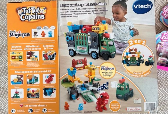 Super camion Parc SOS Dinos de Tut Tut Copains VTech, neuf 🦖🚛 - photo numéro 2