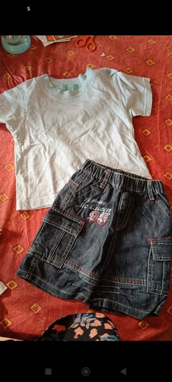 Ensemble short 12 mois