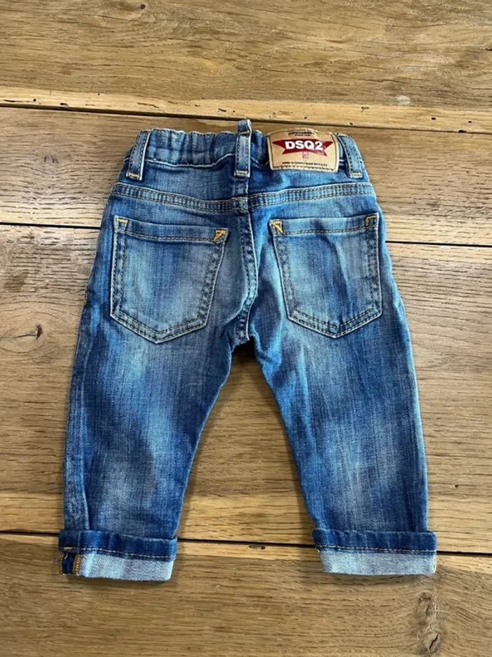 Jean bébé bleu Dsquared2 - photo numéro 4