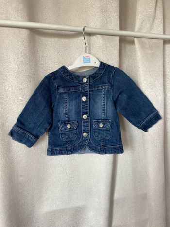 veste en jeans fille 6 mois obaibi