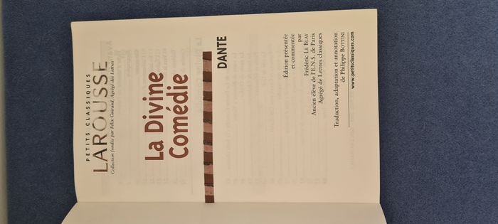 La Divine Comédie - Dante - Petits classiques Larousse - photo numéro 2