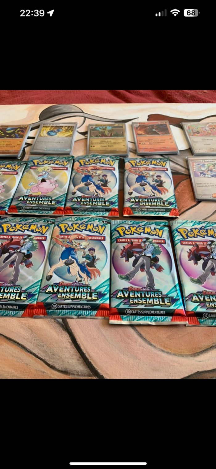 Lot de booster Pokémon ouvert ev9 - photo numéro 3