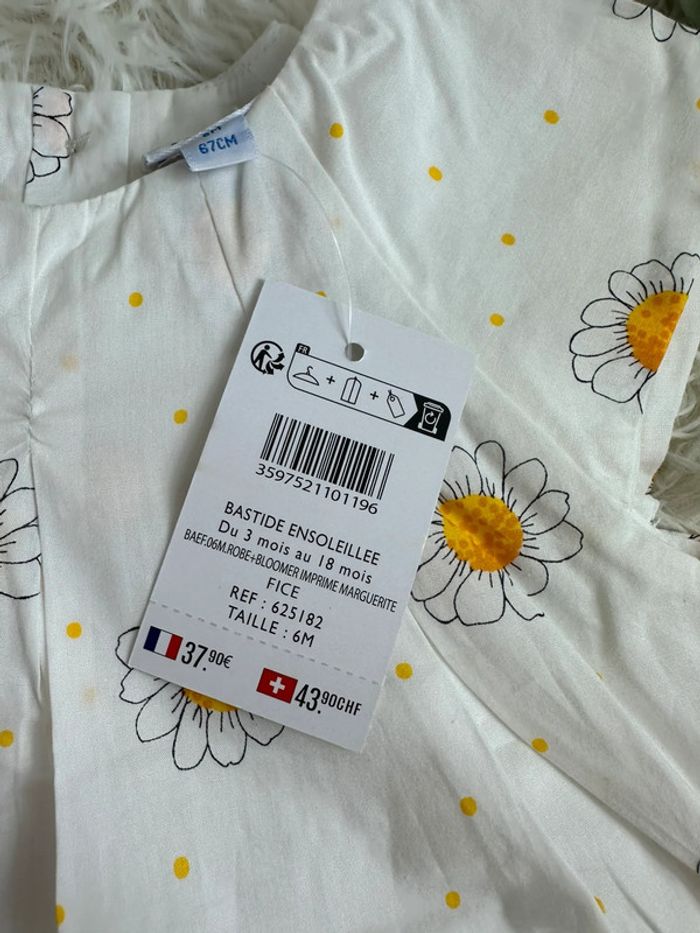 Robe et bloomer p’tit bisou taille 6 mois - photo numéro 5