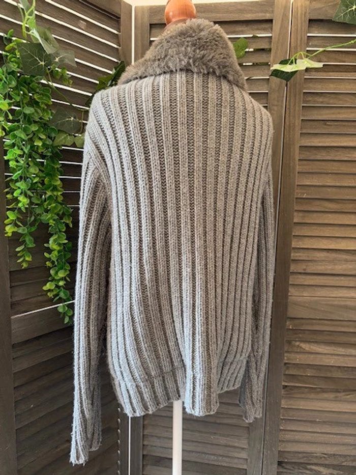 Manteau Fresh Brand gris taille M - photo numéro 5