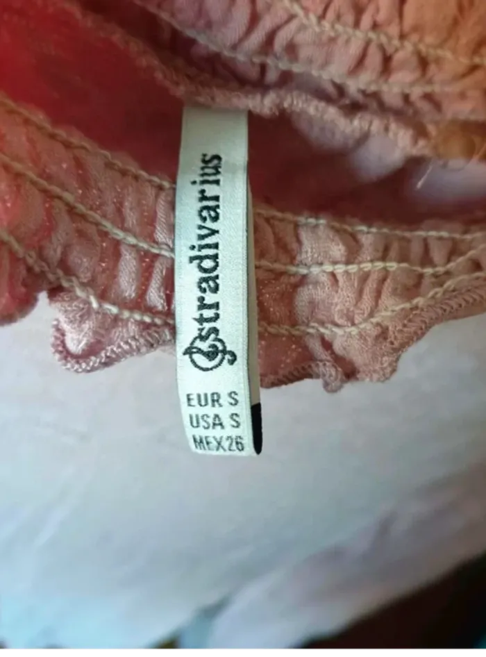 Blouse vieux rose Stradivarius S - photo numéro 6