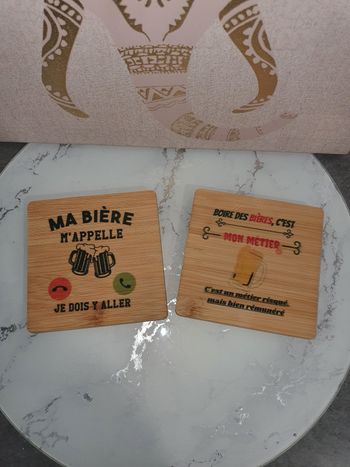 Dessous de verre personnalisés