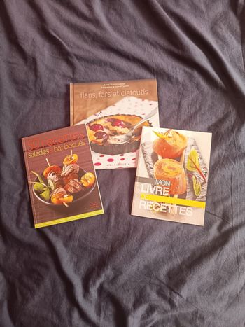 Lots de 3 livre de recettes
